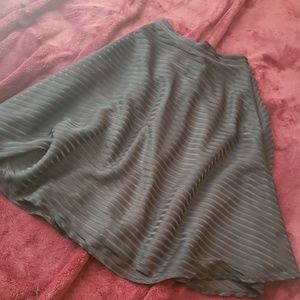 FINAL PRICE ♡ Black ribbed A Line skirt